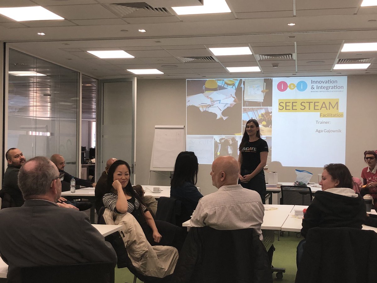 tamsinfd's tweet photo. I’m at #SEESTEAM facilitator training this morning with @AgaGajownik for @STEMAmbassadors. 20 volunteer facilitators here to learn on a Saturday. Pretty good sign! https://t.co/k1q4PqKZP1
