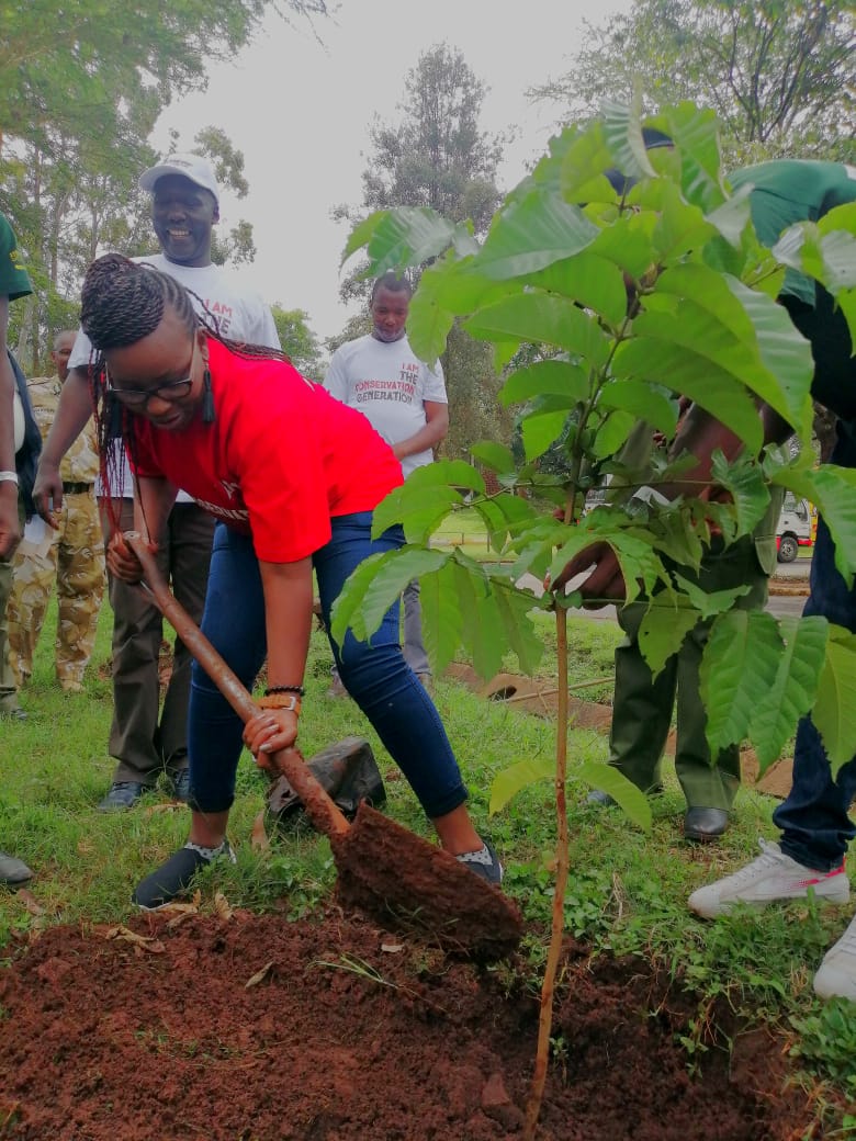 KWSKenya's tweet photo. "If you destroy the forest, then the river will stop and the rains will become irregular" 

Engaging #IAmTheConservationGeneration in a tree-planting activity this #ConservationFunDay https://t.co/EFVtH6igRi