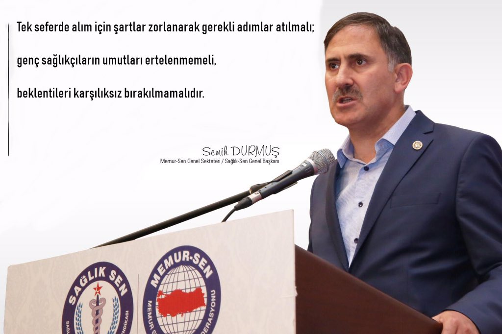 Tek seferde alım için şartlar zorlanarak gerekli adımlar atılmalı;

genç sağlıkçıların umutları ertelenmemeli, beklentileri karşılıksız bırakılmamalıdır.

#17BinSağlıkçıTekSeferde 
#Sağlıksen
#Aralıkta17binSağlıkçıyıBölme