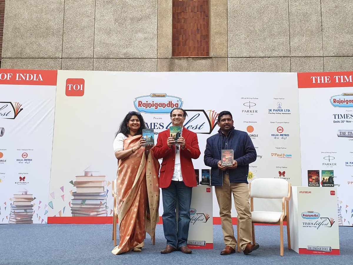 Launched: Author Vish Dhamija's #RitaFerreiraSeries series at @TimesLitFestDel with @jilpanz and @DiyaKar73.
#TLFDelhi #TimesLiteratureFest