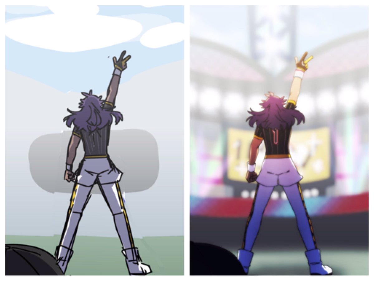 ダンデ 下書きはもやもや トーナメントでのダンデさん ポケモントレーナーになってて 心 Lv1の戦士のイラスト