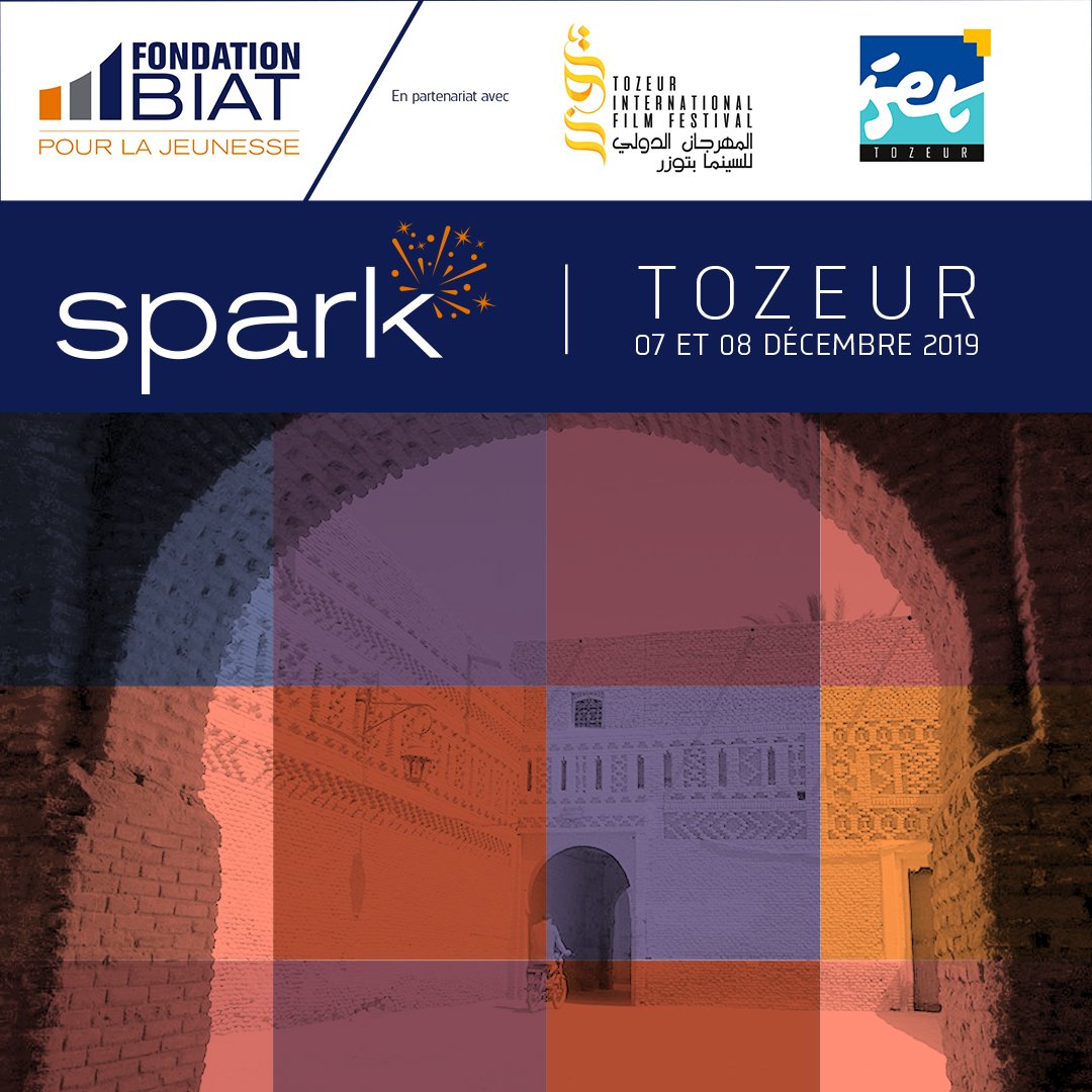 BIATfondation's tweet photo. Rejoignez vite le programme SPARK et inscrivez-vous dans l’un e nos Spark_Days sur le lien: https://t.co/PTOp5loYgM
Les places sont très limitées.
#SPARK #SPARK_DAYS #TOIFF2019 #Tozeur #ISET_Tozeur #entrepreneurship #youth #culture #art #creativity https://t.co/lakSSDClly