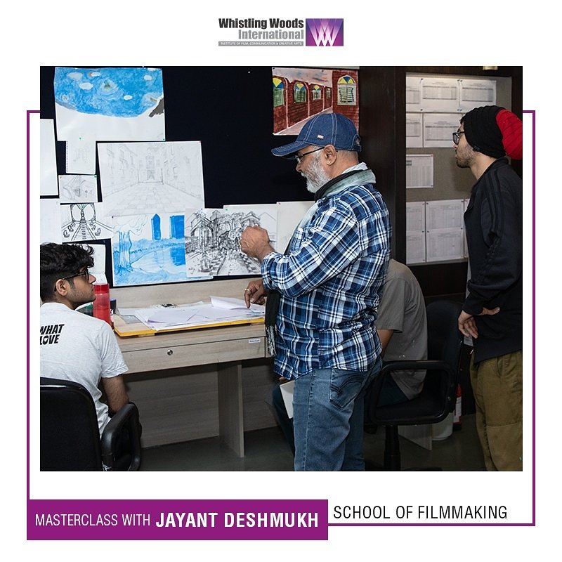 Whistling_Woods's tweet photo. A #WWIMasterclass with Jayant Deshmukh - Production Designer, was conducted for the students of WWI School of Filmmaking. He explained how to combine the script and director's vision to produce an impactful visual story.
#DoWhatYouLove https://t.co/3rggJkIeo4