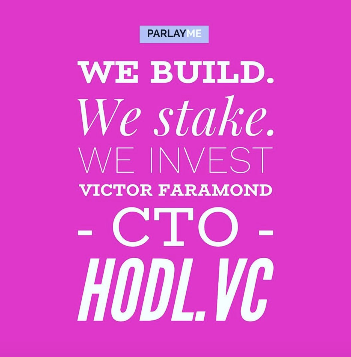 Parlay_Me's tweet photo. When it comes to #scaling a business you need an #asset management company and #venture development studio that can deploy #transformative #capital - meet #HODLvc #ParlayMe #LondonFinTechWeek #Startups #VCs #Investors #FinTech #Blockchain @HODLvc https://t.co/LrUsA3faz1