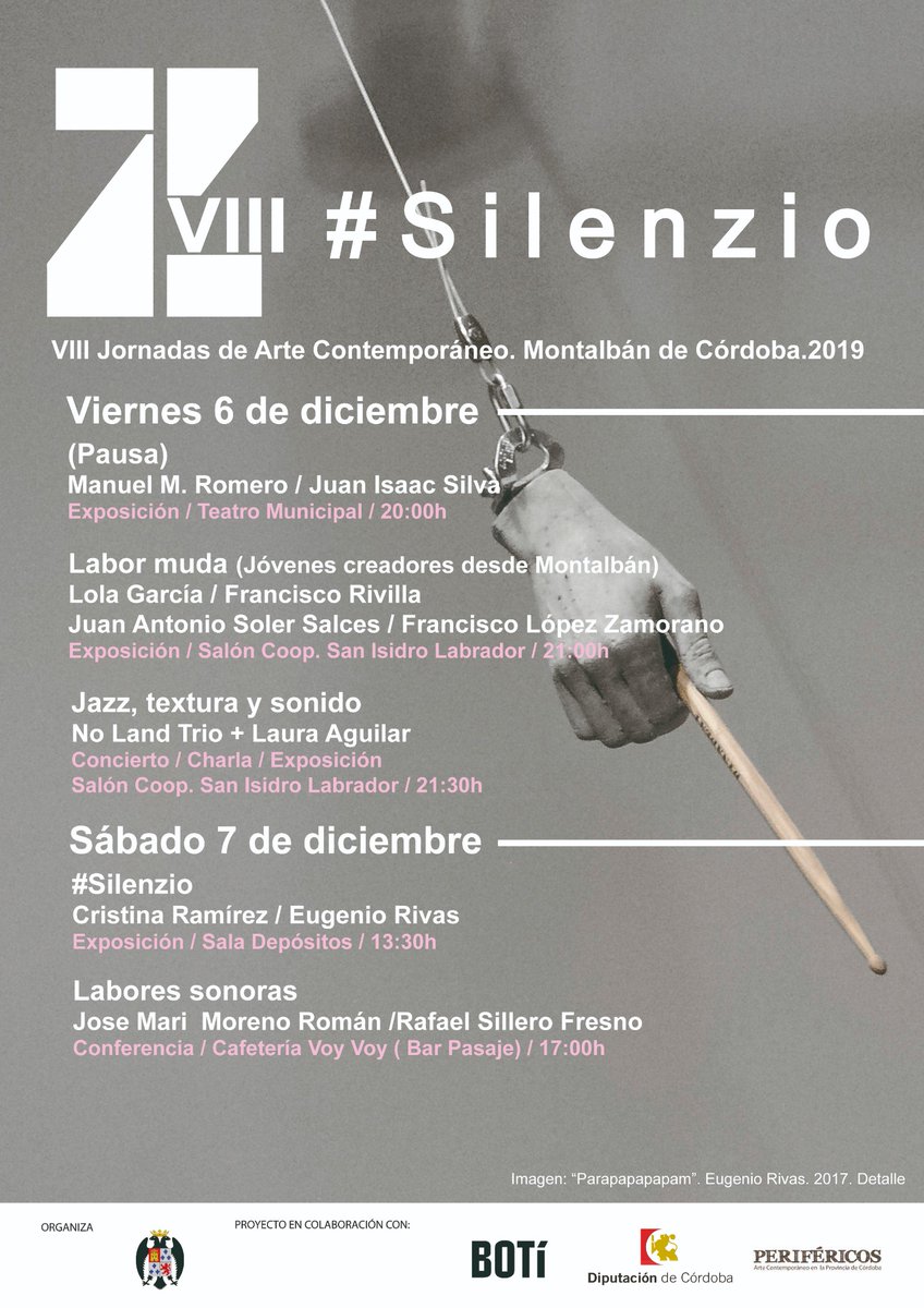 Z VIII #Silenzio . 6 y 7 de diZiembre en Montalbán de Córdoba. DiZiembre se escribe con #Z ¡¡Os esperamos!!