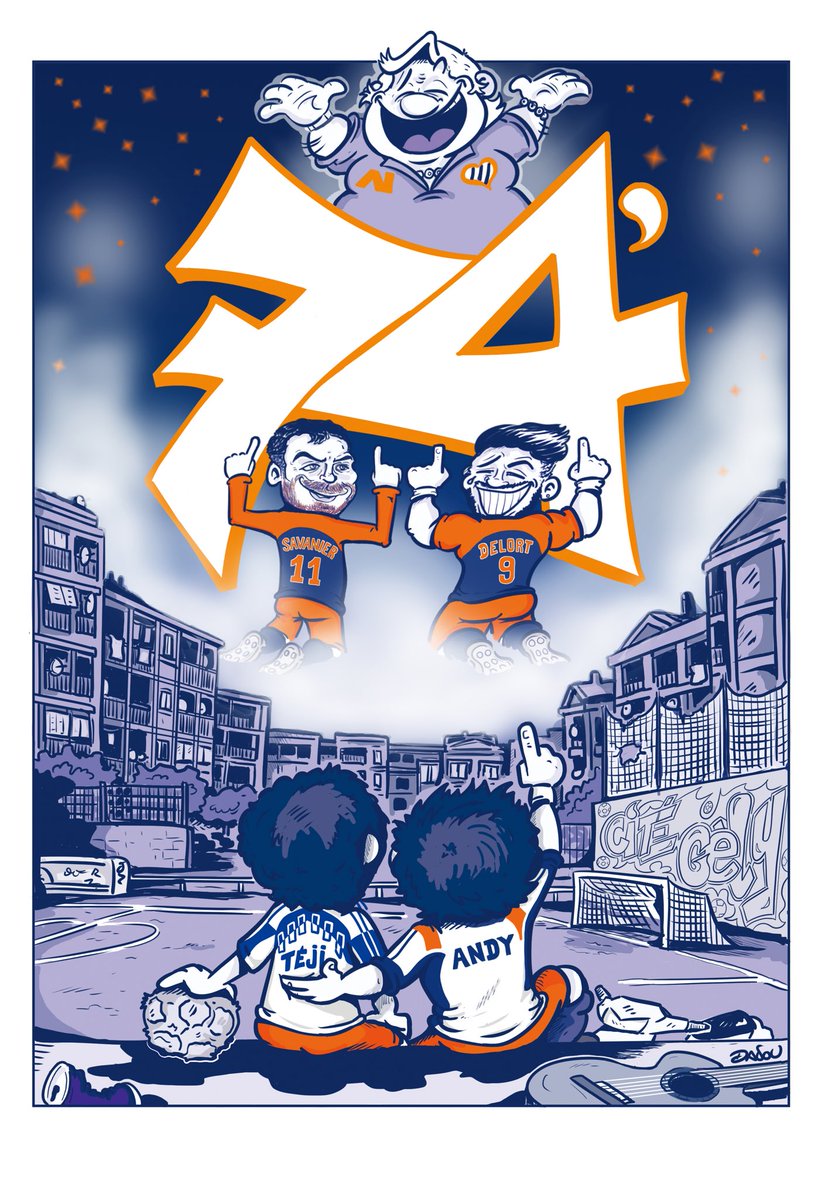 dadoubd's tweet image. L’unique et mythique 74ème minute Louis Nicollin . Une minute d’émotion et d’applaudissements, réunissant supporters du @MontpellierHSC et supporters adverses. 
#Dadou 
#mhsc #MHSCASC #delort #savanier
👏🏻🧡💙👏🏻 #Loulou