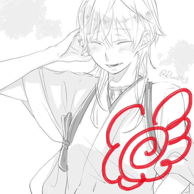 #笑顔の絵でその人の性格がわかるらしい 
鶴丸さんオンリー 