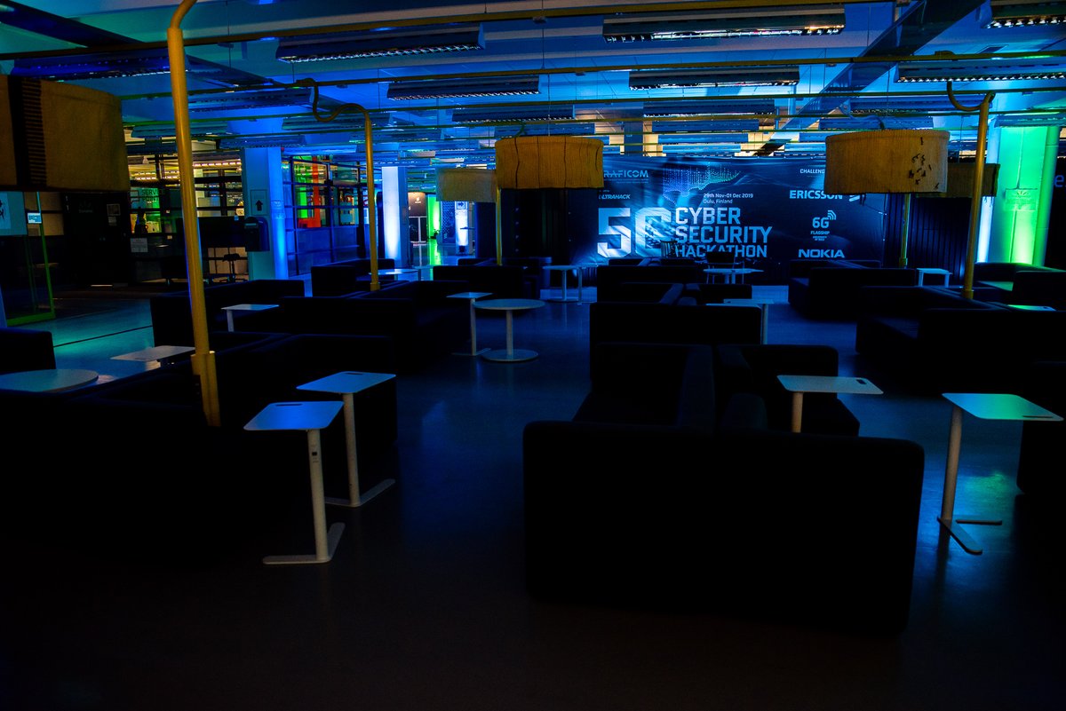 Tellus Innovation Arena in serious hack ambience :)