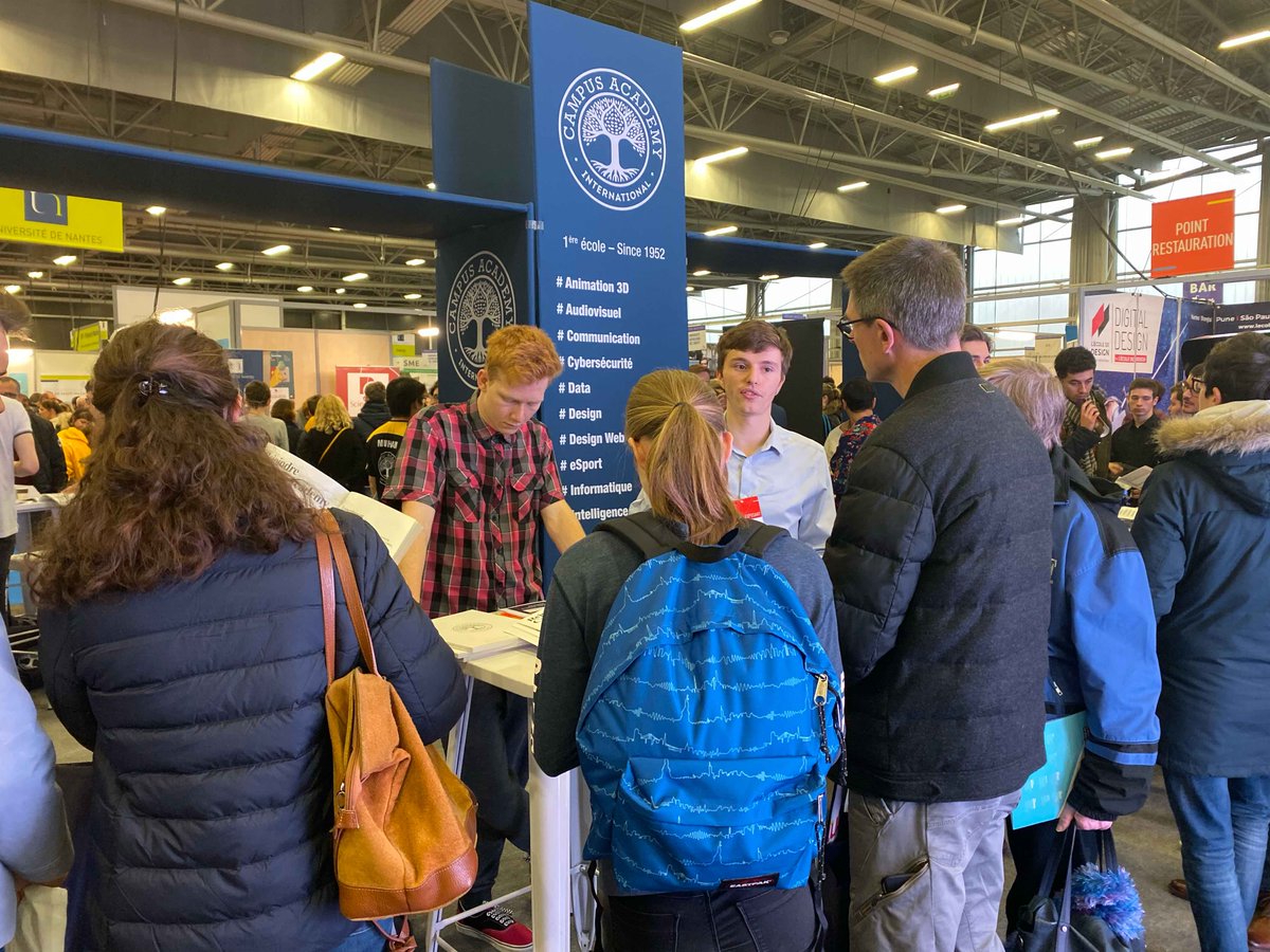 🔛 Aujourd’hui les équipes et les étudiants Campus Academy Nantes vous accueillent sur le salon de l’Etudiant au Parc des Expositions #ParcExpo #Nantes #Formation