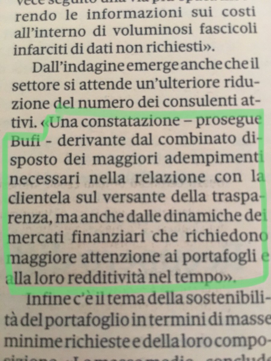 maurizio_bufi's tweet image. Oggi su @Plus24Risparmio gli effetti della #Mifid2 per cf e reti con alcune mie dichiarazioni @anasfCF @McKinsey_it @g_ursino