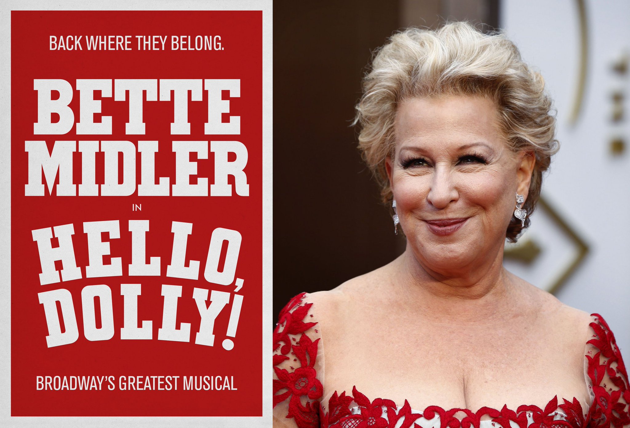 December 1:Happy 74th birthday to singer,Bette Midler(\"Wind Beneath My Wings\")
 