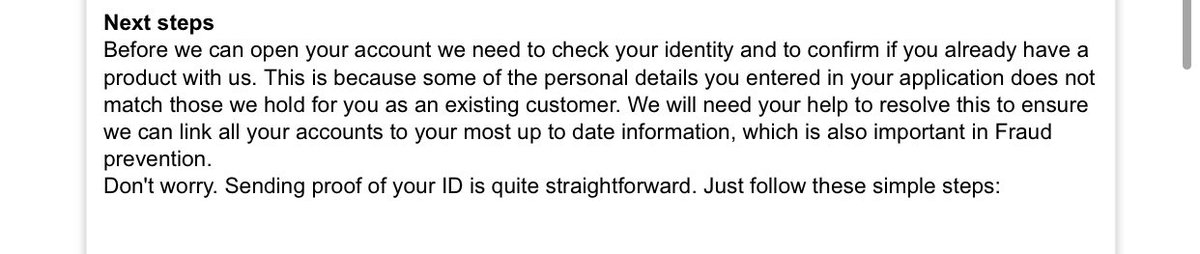 zmorrison69's tweet photo. @santanderukhelp i had provided the wrong info as i moved house and put in my old address. it's just asking for more proof but not to mail. not sure what to do https://t.co/q6ywppvbDG