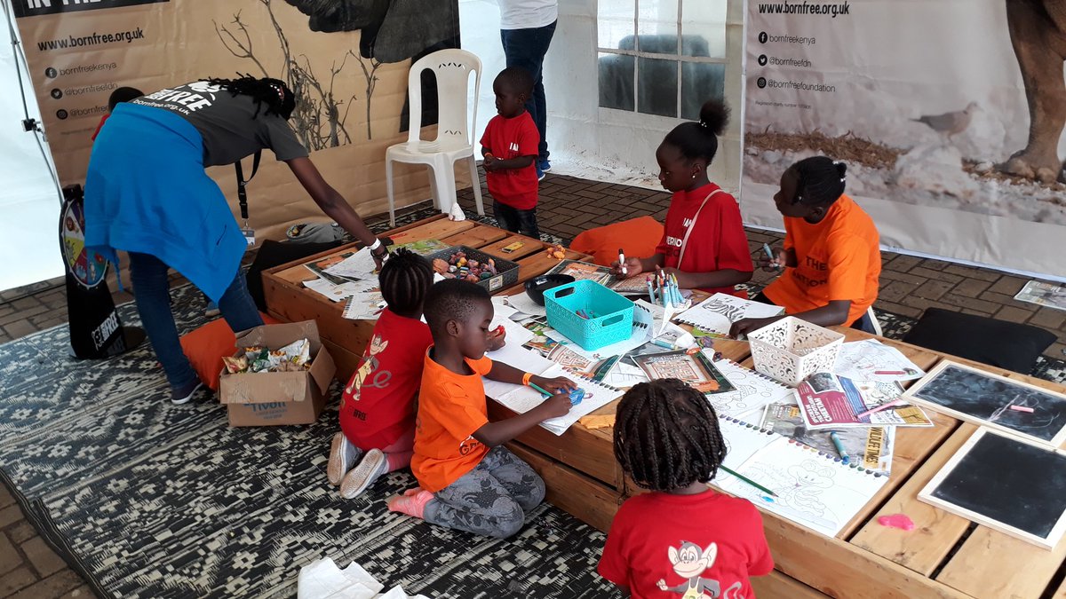 KWSKenya's tweet photo. Play is not a break from learning and, #ConservationFunDay is far from over! Come over to our KWS Headquarters &amp; enjoy the many activities going on! 

Earth Beat challenge, art &amp; drawing competitions, wildlife parades, health corner &amp; so much more! #IAmTheConservationGeneration https://t.co/2aSRSn5X04