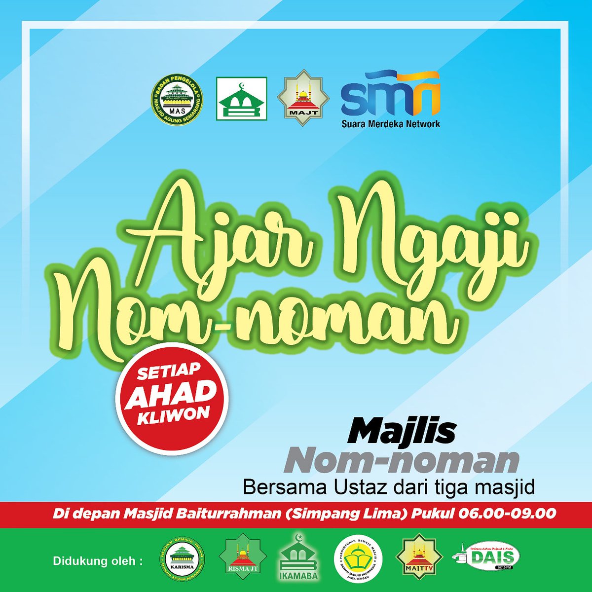 Ayo yang di Semrang datang ke acara ini ya besok pagi...