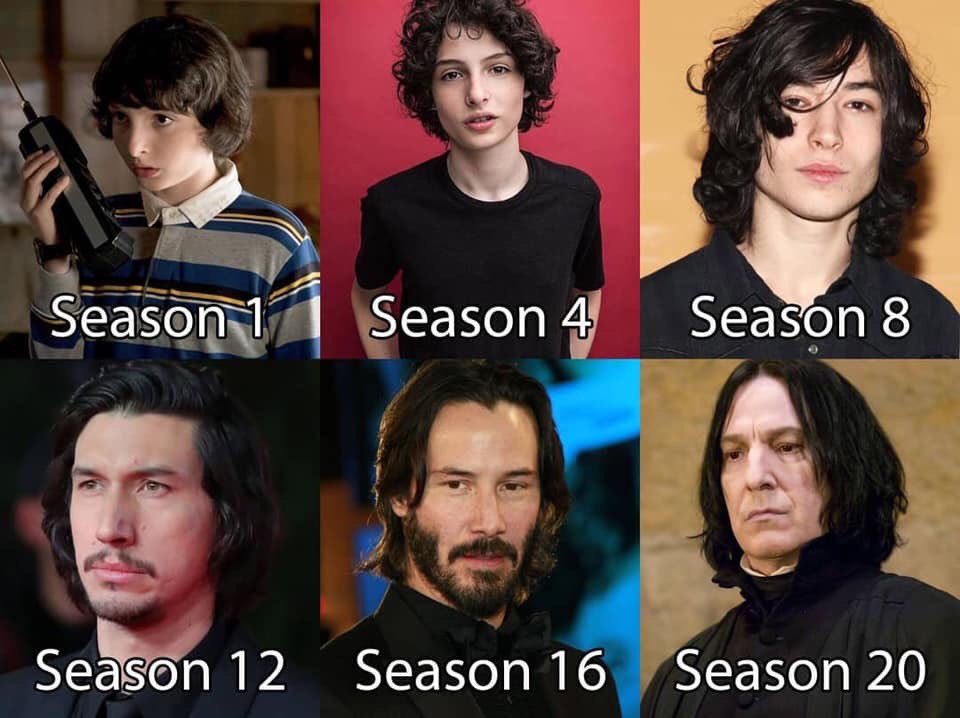 Evolución natural de Mike en Stranger Things.