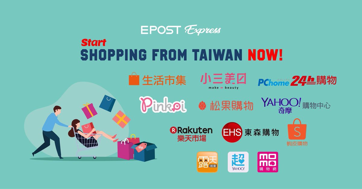 epost_my's tweet photo. 【Start shopping from Taiwan Now~ 】
Our Taiwan to Malaysia Shipping route is officially online NOW!🛍

Please find out more with our customer service.
https://t.co/EntEpmYOP1

#epost #epostexpress #epostmalaysia #eposttaiwan https://t.co/6CQj5SPbBd