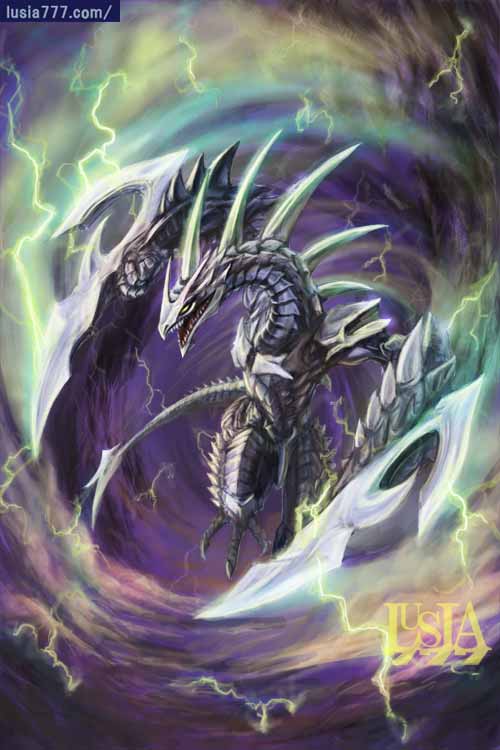 デジタル絵を練習し始めた頃のドラゴンのイラストです。この頃からTCG