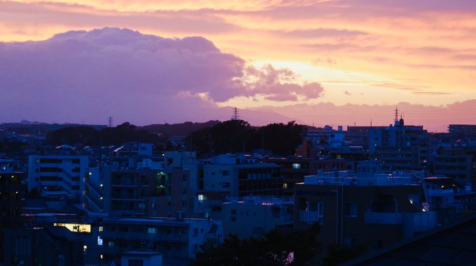 夕焼けのtwitterイラスト検索結果 古い順