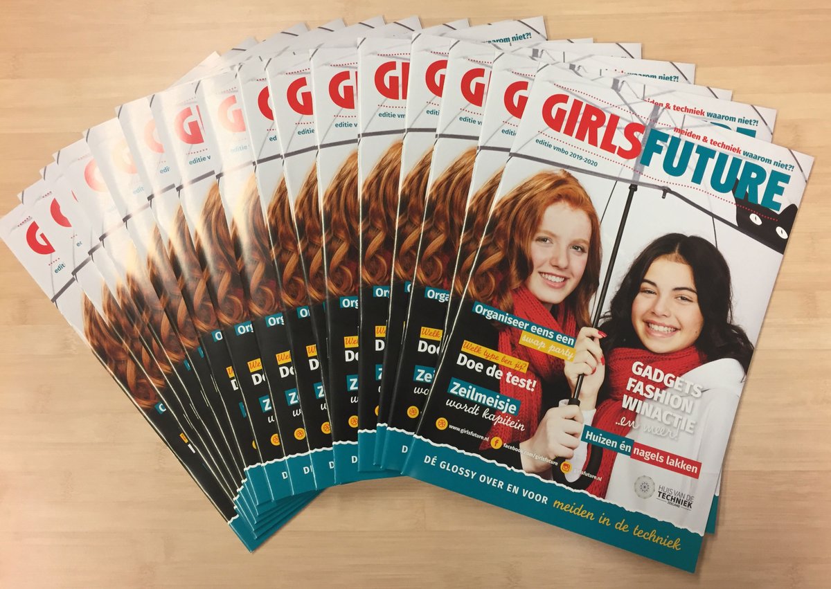 De nieuwste GirlsFuture is verschenen! Alle Zeeuwse vmbo-scholen hebben exemplaren ontvangen om uit te delen aan meisjes uit de eerste en tweede klas. Bekijk de digitale versie op: ow.ly/8Sfk50xjvMQ

#girlsfuture #meidenindetechniek #techniek #zeeland #loopbaanoriëntatie