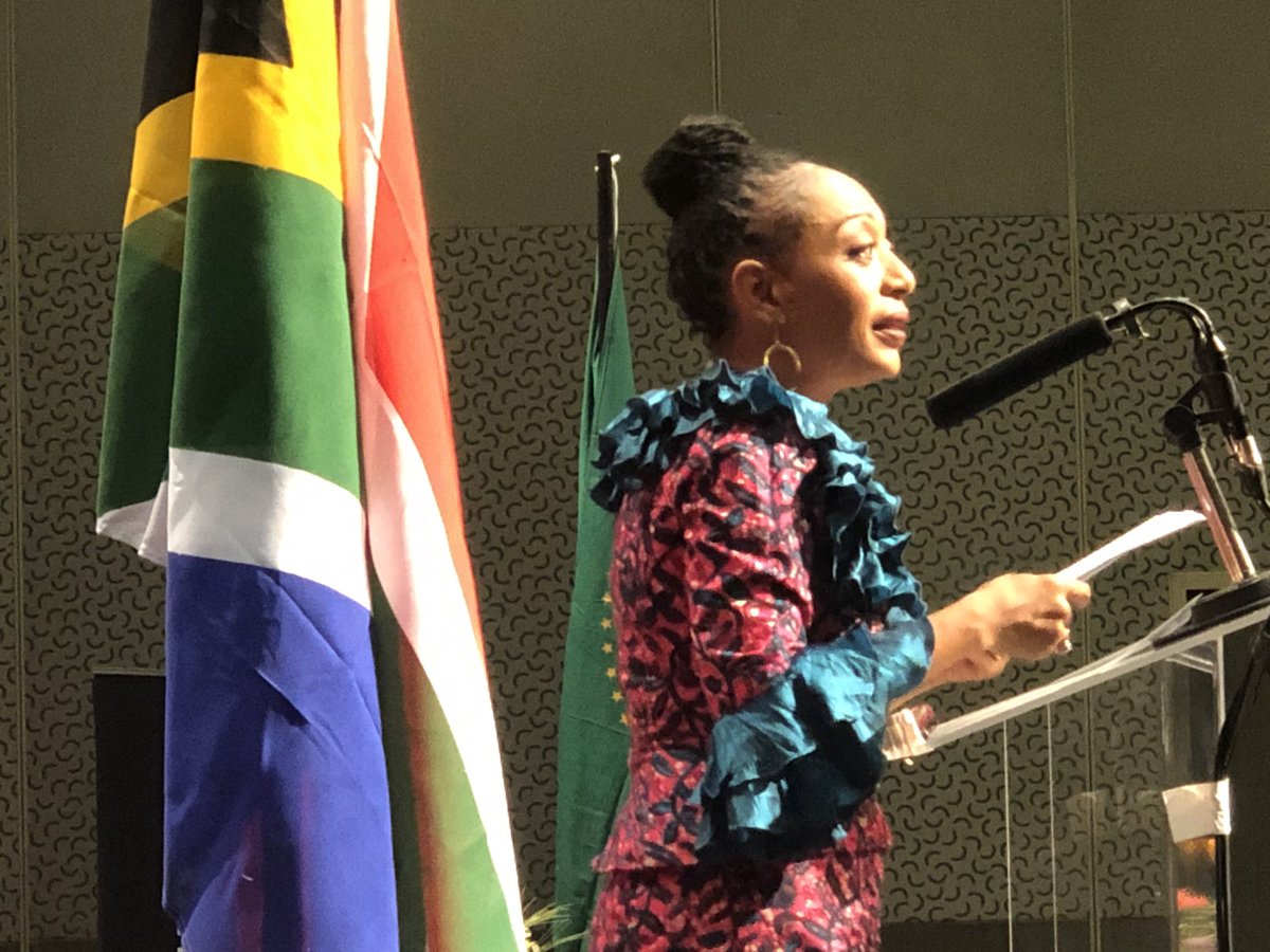 peterndoro's tweet photo. #LuthuliLecture
#RememberingLuthuli Ms Samia Nkurumah: We need to quicken our steps towards #AfricanUnity. We cannot allow Africans to rise up against each other and African men to rise up against African women. No to #GenderBasedViolence https://t.co/qP123Pxjbr