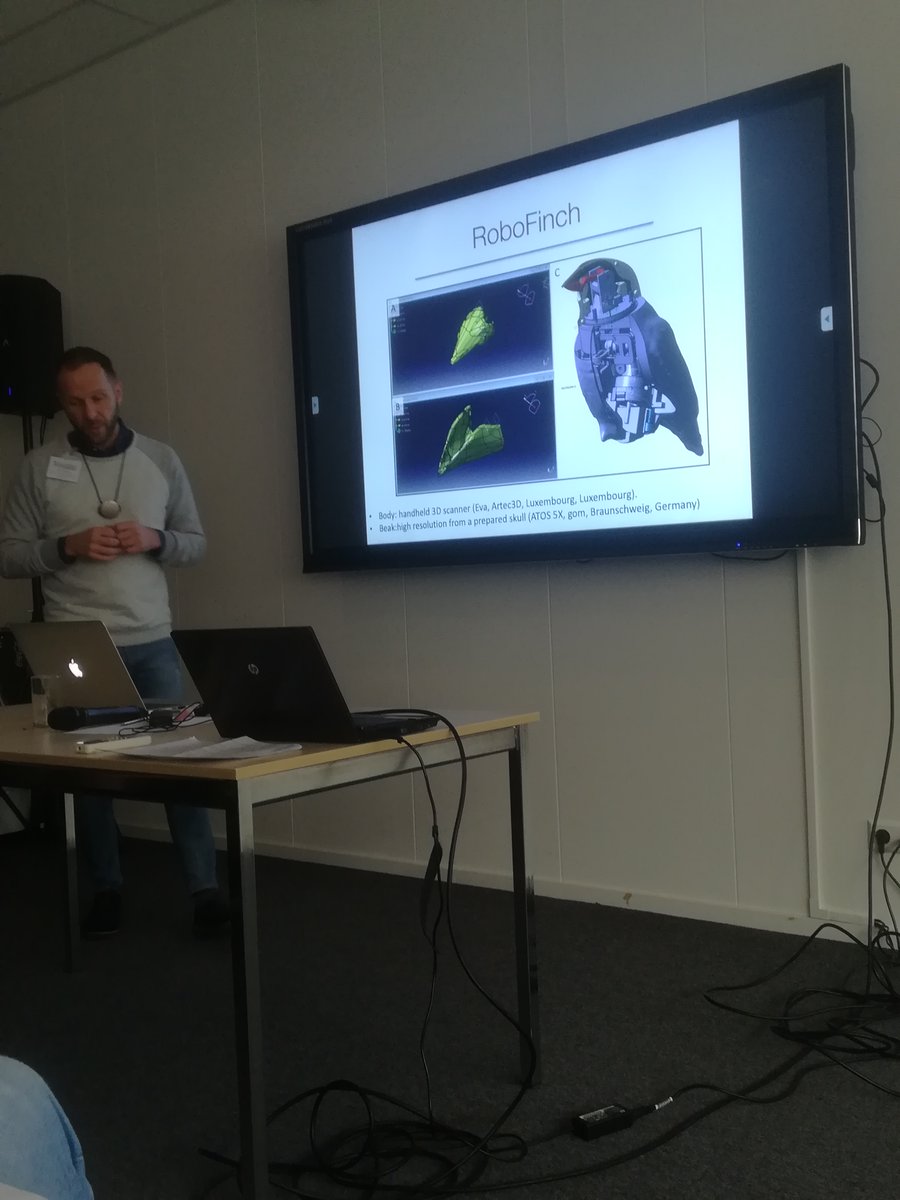 Bio_Bawan's tweet photo. Soo.. Judith Varkevisser and @RalSimon study #multimodal communication in zebra finches by using #RoboFinch! And it seems to be working! Awesome talks and great work #NVG2019 https://t.co/gKmcjVEY0j