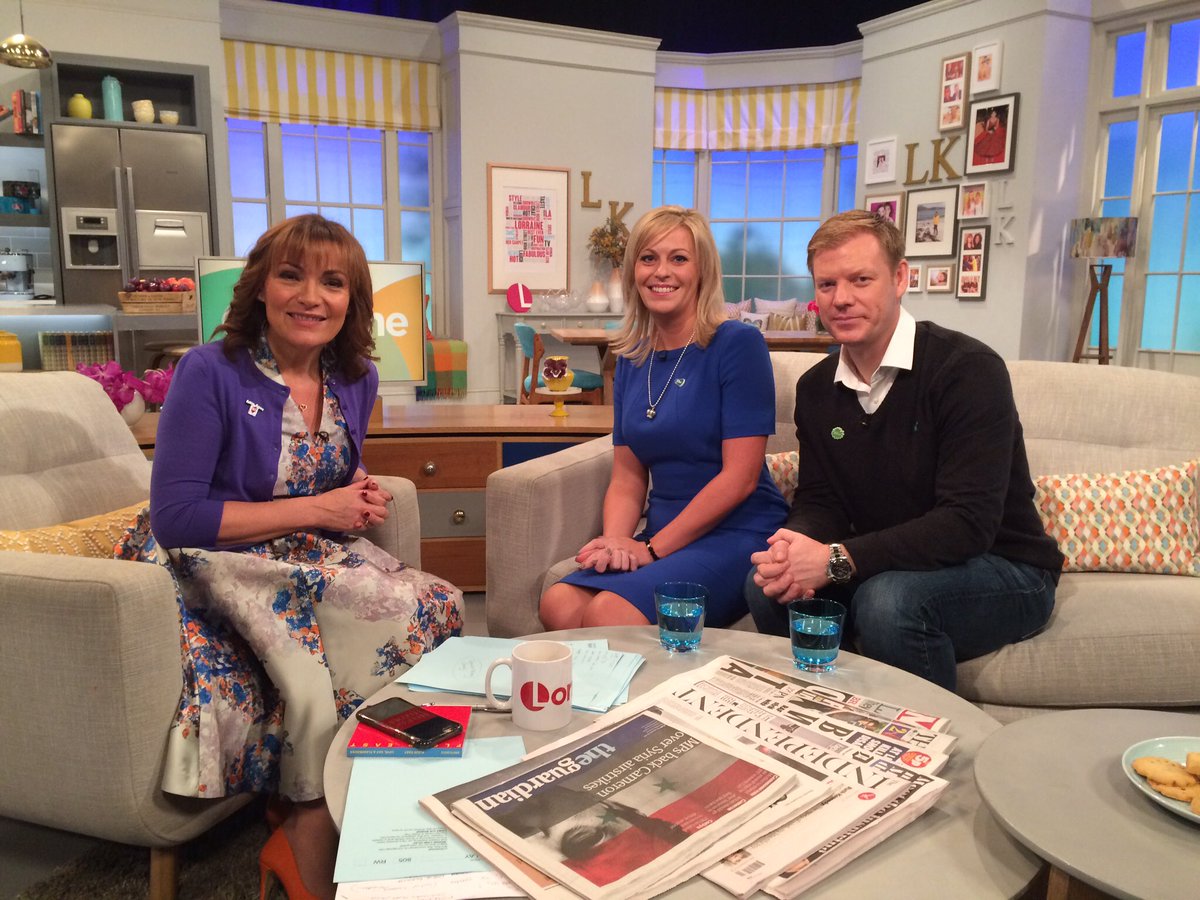 IanTonner's tweet photo. Happy birthday @reallorraine thank you for all your support to @macmillancancer and @KateTonner1 a day we’ll never forget, she is doing well and fighting fit, after your pep talk 🎂👍🏼#look40 xx https://t.co/14CT2szeXu