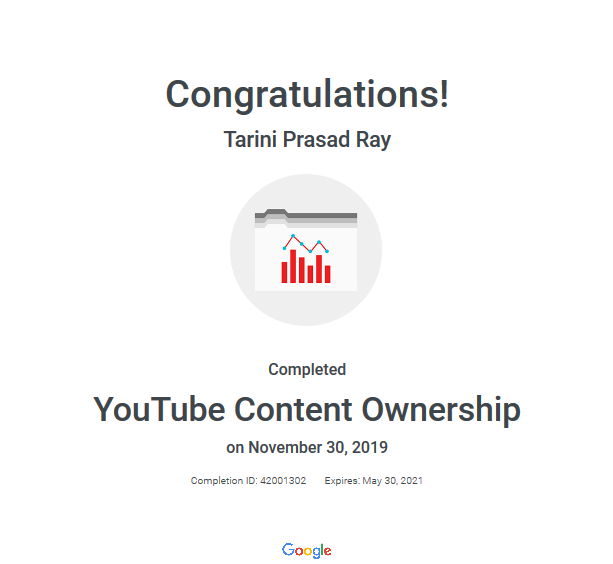 rahultpray's tweet photo. 🏆Successfully Completed Certification for
✅ YouTube Creative Essentials 
✅ Channel Growth Assessment 
✅ Content Ownership Assessment 

Certificate Link 
👇
🌎 https://t.co/LFCrrF6uRb
🌎 https://t.co/RKf1qh9DdQ
🌎 https://t.co/LFCrrF6uRb

#GoogleAnalyticCertified https://t.co/H6QS2dmB6v