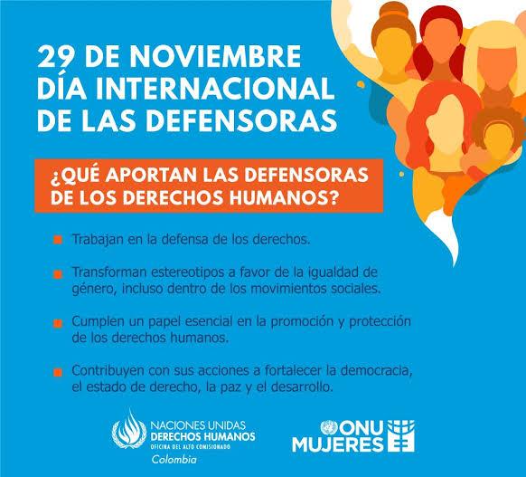 Día Internacional de las defensoras de derechos humanos. En Panamá defienden no sólo los derechos de las mujeres sino del ambiente, de la niñez, de las personas con discapacidad, de la libertad de expresión y los derechos fundamentales de todas las personas.