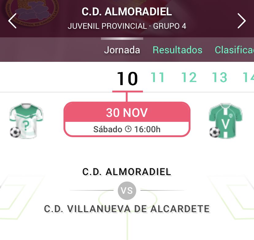 Nuestro juvenil juega hoy en casa, vente a animar a los nuestros y ayudar a sacar los 3 puntos!!