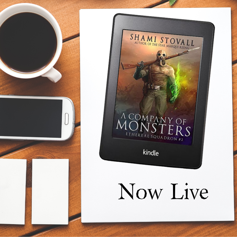 RABTBookTours's tweet photo. Shami Stovall tells Do you read your book reviews? “yes”  Read more of the interview at #theavidreader on A Company of Monsters  with  @GameOverStation https://t.co/oTeiMjmmIH https://t.co/a6T9dk7tID