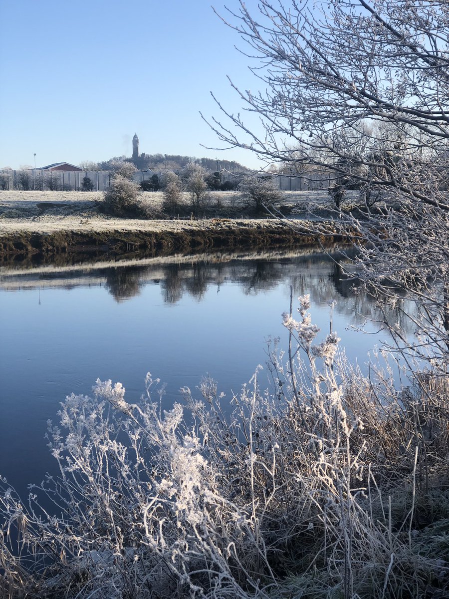 Although exempt from the photo competition I took these this frosty morning! Representing Wallace House with our famous monument 🙌🏽 Any other House got a monument..? Nope.