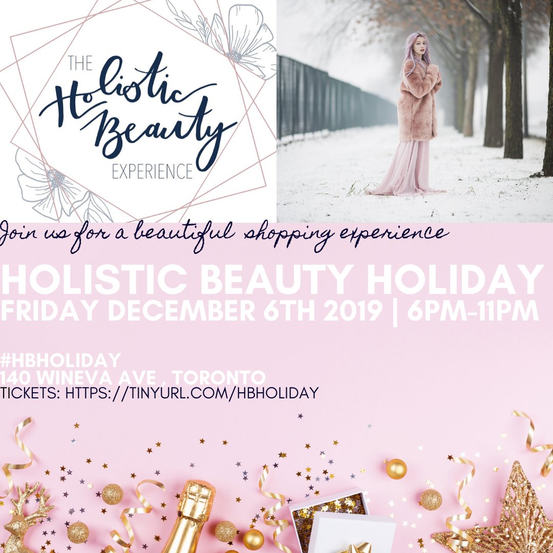 TheHBExperience's tweet photo. Are you coming?

https://t.co/F8xbOLaCHj

#holisticbeauty #OrganicSKINCARE #NaturalSkincare #Toronto #holistichealth #holistic #healthandwellness #skincare #selfcare #SelfCareSaturday #selflove #byandreaashley #HolisticBeautyExperience #HBHoliday #Canadian #shoplocal #BlackFriday https://t.co/6mvEK1mwRD