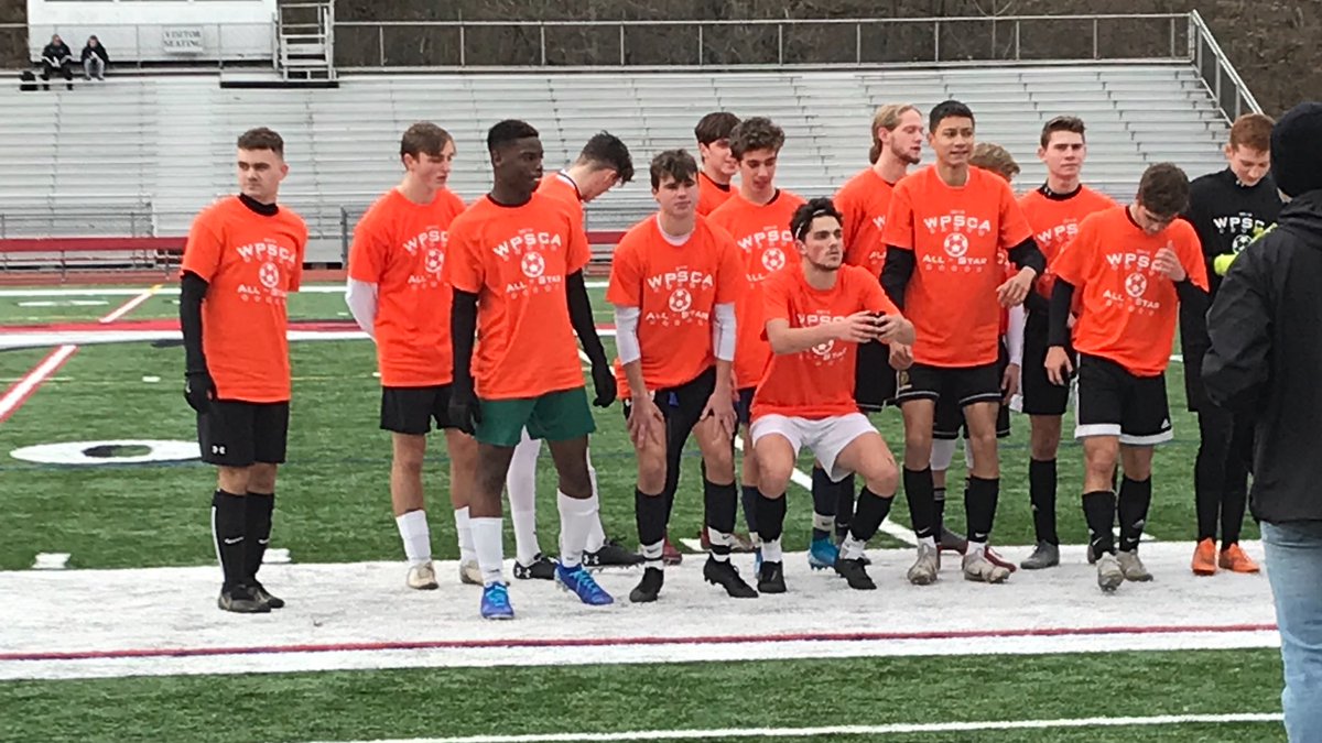 CJSHSBoysSoccer's tweet photo. What a way to end the high school career! 2 goals, 1 assist to help Single A beat Double A 4-3. Congratulations @Carnel_official https://t.co/LYm6QdCJKT
