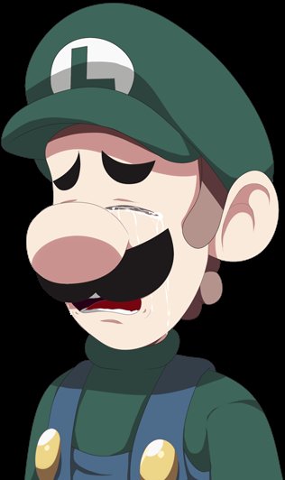 Luigi is crying wants to be a big hug!!!! 