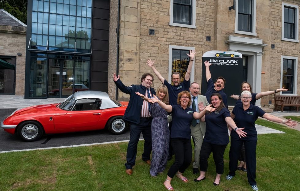 JimClarkTrust's tweet photo. Today the new Jim Clark Museum closes for winter and Xmas on a high with over 12,000 visitors since July. A huge thank you to all and the amazing @LiveBorders staff. Sir Jackie Stewart: 'It is beautiful. I think you are going to have a great success'. Opening again spring 2020! https://t.co/6RG1r1MW6T