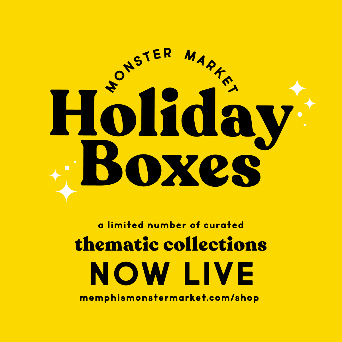 Monster__Market's tweet photo. for the first time ever, you can shop Monster Market online! Our brand new Holiday Boxes are curated collections of maker-made items on 5 fun themes. Super limited number available– LIVE now! #shopsmall  https://t.co/czauo5KSWh https://t.co/P8vKLF4zke