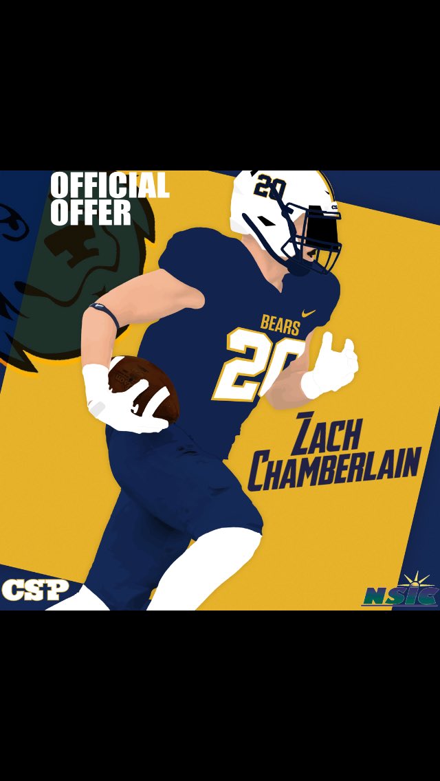 Zchamberlain033's tweet photo. I am blessed to announce my first official offer to play college football at Concordia St.Paul. Thank you @Concordia_OLine and coach Medlo🙏🏼 https://t.co/D1Z2ceHwJ7