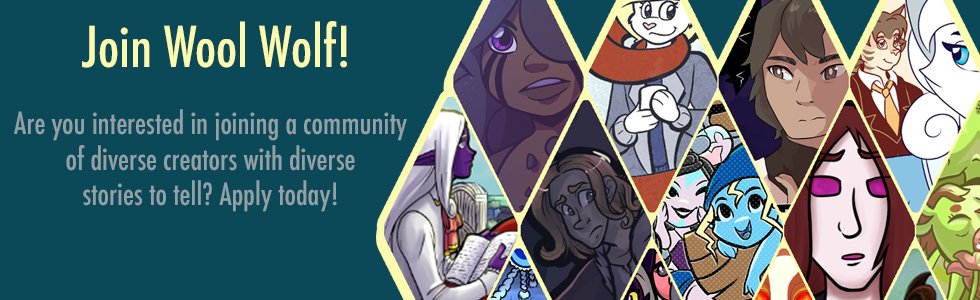 Wool Wolf is a webcomic collective that values diversity among creators and comics. If you think YOUR webcomic embodies such values, join us! Applications CLOSE December 26th. woolwolfcomics.com/apply #webcomic #webcomics #comics