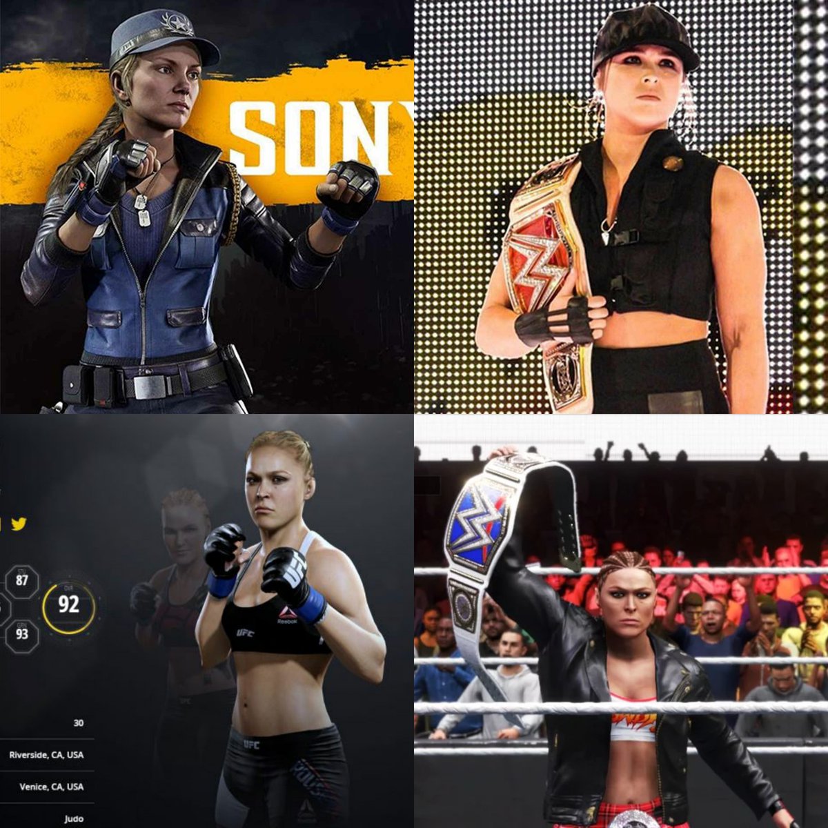 Feel_lit_'s tweet photo. @EASPORTSUFC #EAUFC2 /#EAUFC3
@MortalKombat #MK11
@WWEgames #WWE2K20 
GOAT 🐐 @RondaRousey https://t.co/fzIJBARfND