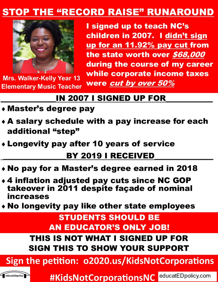 Here's the #NCDigitalTeacherMarch thread with regular updates
Stop the #RecordRaiseRunaround #NCTeacherTax #redfored #nced #ncpol #ncga #inthistogether #specialsession #KidsNotCorporationsNC <a href="/SenatorBerger/">Senator Phil Berger</a>
 <a href="/NCHouseSpeaker/">NC House Press</a>
 <a href="/NC_Governor/">Governor Josh Stein</a>
 <a href="/LtGovDanForest/">Lt. Gov. Dan Forest</a>
 <a href="/MarkRJohnsonNC/">Mark Johnson</a>
