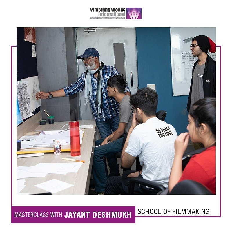 Whistling_Woods's tweet photo. A #WWIMasterclass with Jayant Deshmukh - Production Designer, was conducted for the students of WWI School of Filmmaking. He explained how to combine the script and director's vision to produce an impactful visual story.
#DoWhatYouLove https://t.co/3rggJkIeo4
