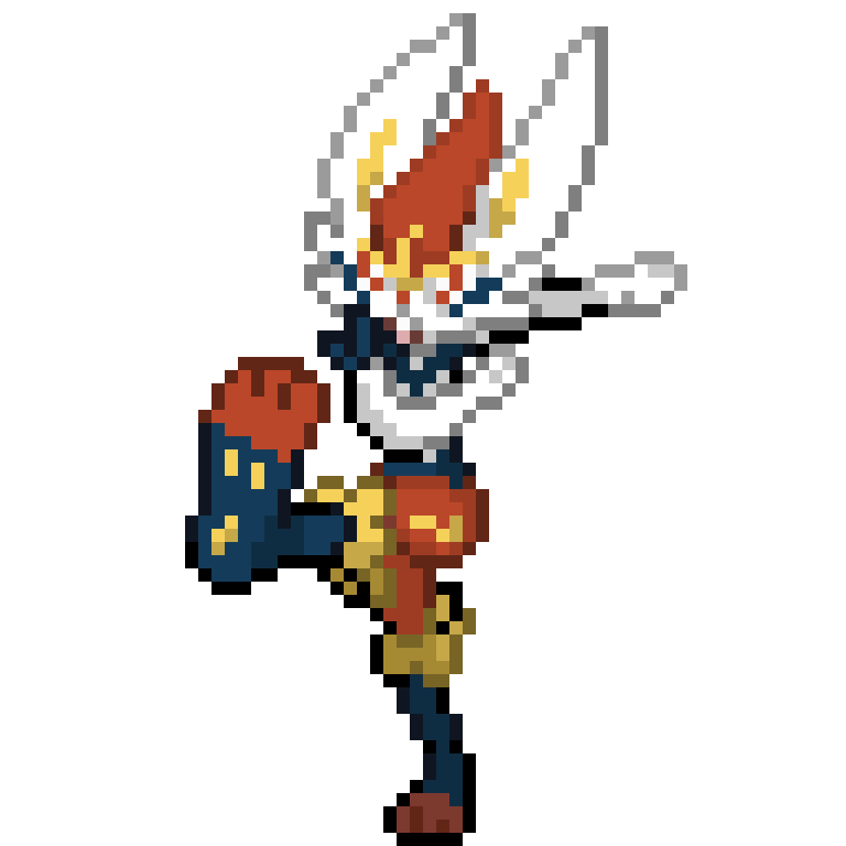 Dante Z. Commissions Open on Twitter: So, hice un sprite de 64x64 de  cinderace https://t.co/pfHcrbTudX / Twitter