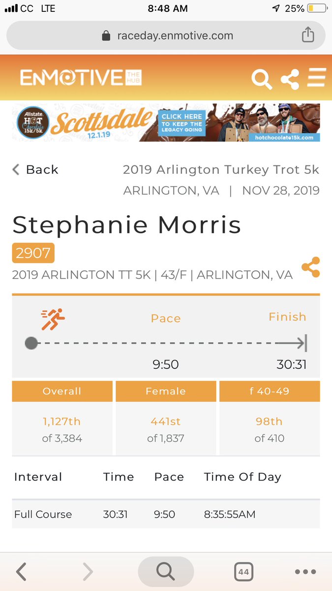 NAESP_ED's tweet photo. Hope everyone had a GREAT Thanksgiving! I started mine with a 5k #TurkeyTrot for the @SHAPE_America #BigFeats Virtual Race! Did you beat my time? I’ll buy you a beverage at #SHAPESLC if so...#MoveWithMorris #GivingTuesday https://t.co/PMlezshcHg