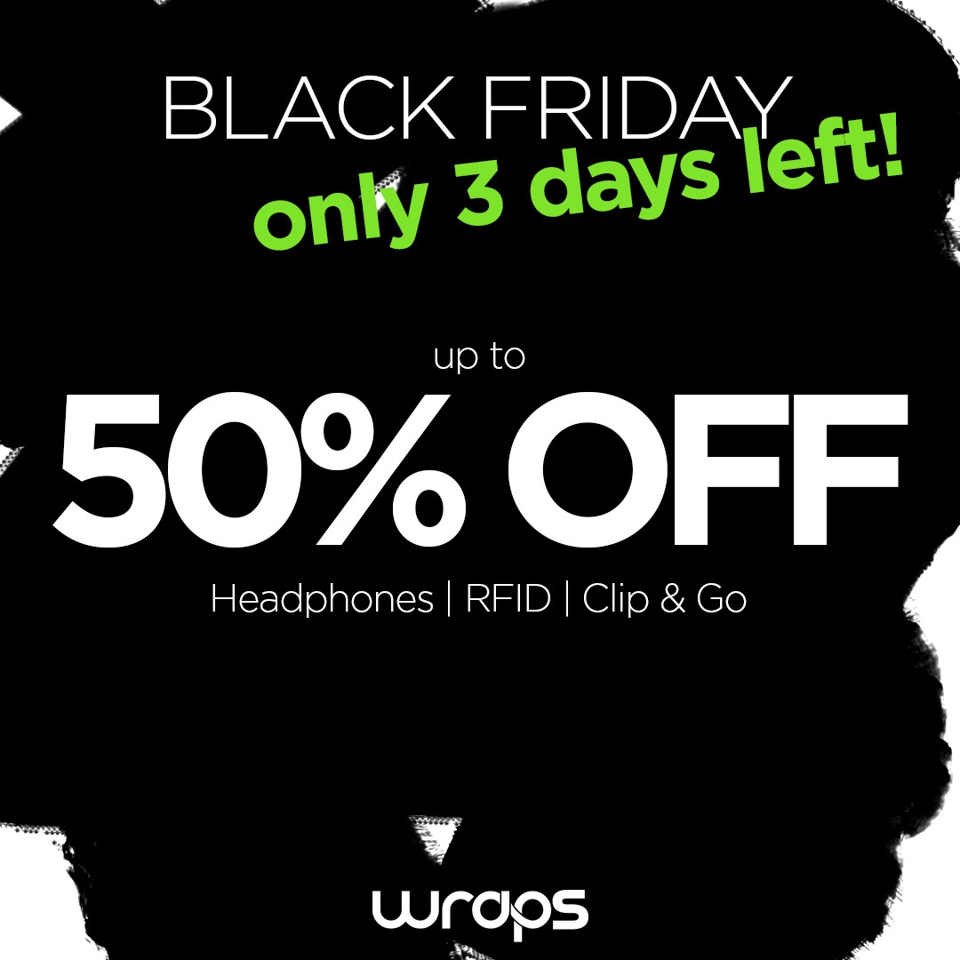Only 3 days left of our Black Friday deals! 

Head over to mywraps.com to check out top quality products at big discounted rates!

#blackfriday #discounts #earphones #tech #gadgets #rfid #giftguide #giftsforhim #giftfortraveller #fashionaccesories #dailyessentials