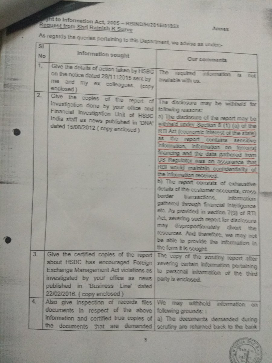 rajnish_surve's tweet photo. Dear #USMedia @WSJ @nytimes @washingtonpost @chicagotribune @latimes @BostonGlobe @FoxNews @InfoWarsMedia @RT_com @newsmax @ABC @CNN @OANN @NBCNews what is d role of #USRegulator as @RBI is not giving me info under #RTIAct2005 of @HSBC_IN https://t.co/frqZOHMQgY