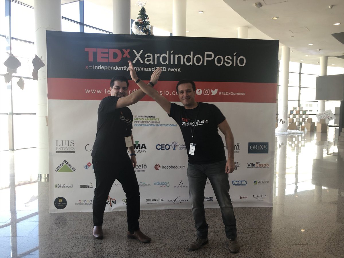 Ya estamos listos para el eventazo de esta tarde #tedxourense , unas charlas increíbles