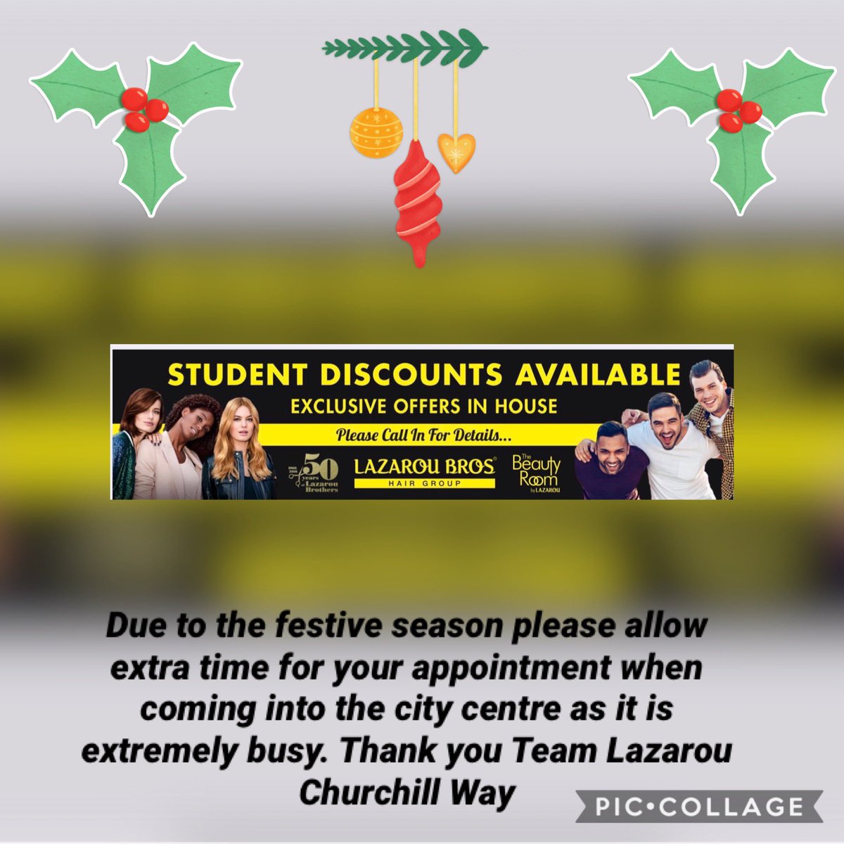 LazarouBros's tweet photo. #customernotice #thankyou #teamlazarouchurchillway #traffic #busy #allowextratime 👌🎄🎅 https://t.co/obHsXGGA2t