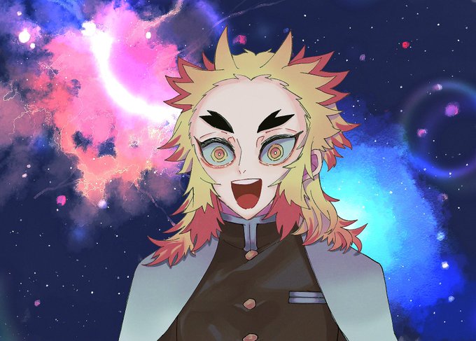 こくこくさんがTwitterに投稿した煉獄杏寿郎(鬼滅の刃)のイラスト。