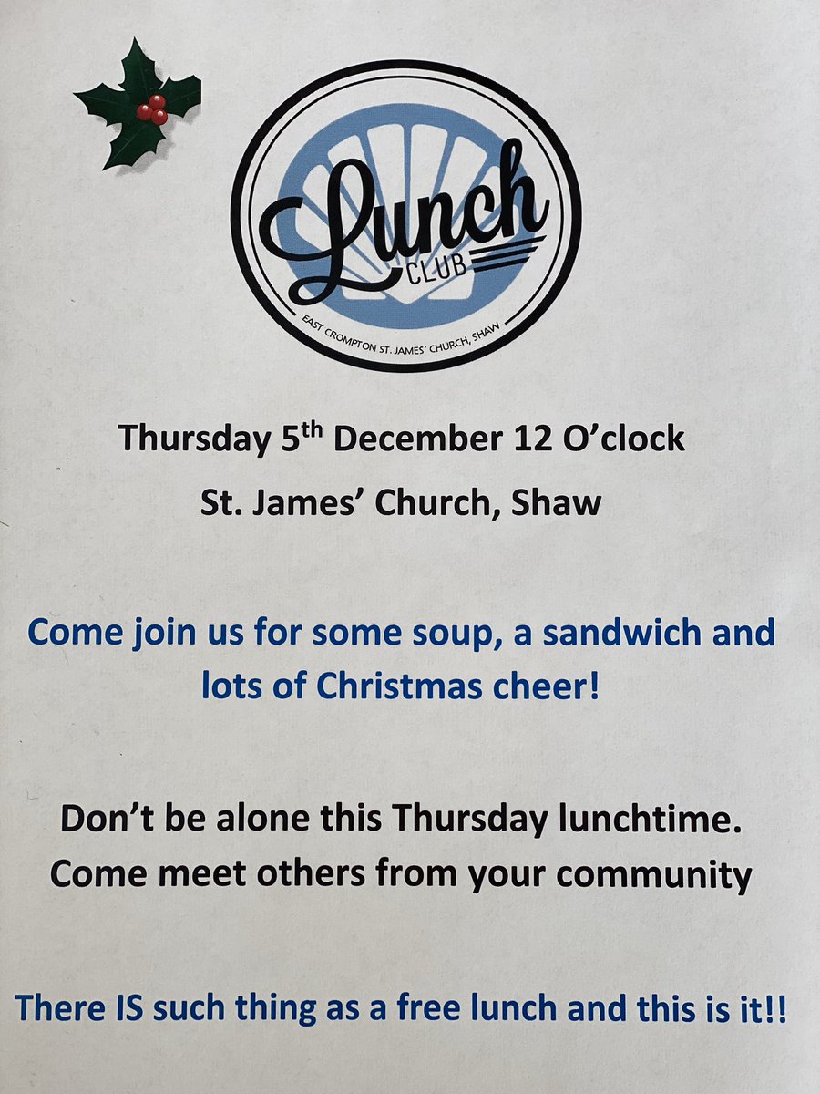 james_mates's tweet photo. Look out for our posters if you are in Shaw for Christmas lights switch on today @jamesmates #oldham #jamesmates #freelunch @MAP_Manchester @DioManchester https://t.co/DGBr2iBoyx