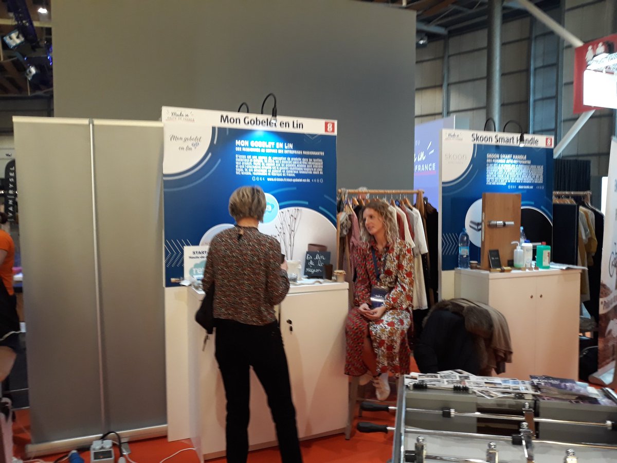 <a href="/SASDinnov/">D'innov</a> accélérée #rev3 vous attend avec son gobelet en lin au salon #MadeinHDF2019. 

Pour que son gobelet devienne aussi le votre, venez voir Camille ♻️👌!
